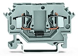 Компонентная клемма; 2-проводн.; с диодом 1N4007; анод слева; для DIN-рейки 35 x 15 и 35 x 7,5; 4 mm²; CAGE CLAMP®; 4,00 mm²; серые