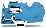 1-проводные клеммы с размыкателем нейтрали; 35 мм²; со встроенной торцевой пластиной; CAGE CLAMP®; 35,00 mm²; синие