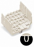 Опора для проводников, основание; 7-пол.; 2,50 mm²; белые