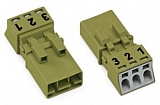 Штекер; 3-пол.; 1,50 mm²; светло-зеленые