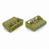 Защелкивающаяся розетка; 5-пол.; Код. B; 4,00 mm²; светло-зеленые