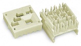 Опора для проводников, основание; 5-пол.; 2,50 mm²; белые