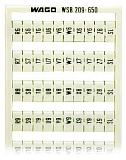 Маркировочная карта WSB; в картах; МАРКИРОВАНО; R6, S6, T6, ..., Y6, Z6, SL до R10, S10, T10, ..., Y10, Z10, SL (2 каждого); not stretchable; Вертикальная маркировка; с креплением на защелке; белые