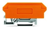 Клеммы для сменных модулей; 6-пол.; с 4-проводными клеммами; разделитель оранжевого цвета; для DIN-рейки 35 x 15 и 35 x 7,5; 2,5 мм²; CAGE CLAMP®; 2,50 mm²; серые