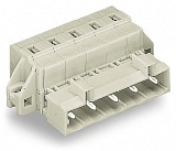 1-проводная вилка; CAGE CLAMP®; 2,5 мм²; Шаг контактов 7,5 мм; 3-пол.; 100% защита от неправильного подсоединения; зажимное кольцо; 2,50 mm²; светло-серые