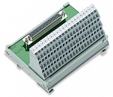 Интерфейсный модуль; с выводом под пайку; Розетка; 44-пол.; Трехуровневые клеммы PCB; в монтажном держателе; 2,50 mm²