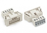 Защелкивающаяся розетка; без фиксирующего рычага; 5-пол.; Код. A; 1,50 mm²; белые
