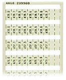 Маркировочная карта WSB; в картах; МАРКИРОВАНО; A10.0, A10.1, ..., A19.6, A19.7 (1 каждого); not stretchable; Вертикальная маркировка; с креплением на защелке; белые