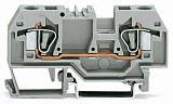 2-проводные проходные клеммы; 3; центральная маркировка; для DIN-рейки 35 x 15 и 35 x 7,5; CAGE CLAMP®; 6,00 mm²; серые