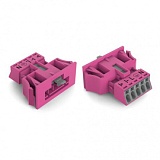 Защелкивающийся штекер; 5-пол.; Код. B; 1,50 mm²; розовые