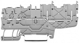 2-проводные / 2-контактные базовые клеммы; для DIN-рейки 35 x 15 и 35 x 7,5; Push-in CAGE CLAMP®; 1,00 mm²; серые