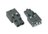 Штекер; 2-пол.; Код. L; 4,00 mm²; темно-серые