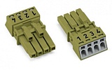 Разъем; 4-пол.; Код. B; 1,50 mm²; светло-зеленые