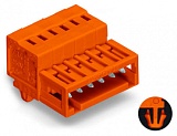 1-проводная вилка; CAGE CLAMP®; 1,5; Шаг контактов 3,81 мм; 2-пол.; 100% защита от неправильного подсоединения; Монтажные ножки; 1,50 mm²; оранжевые