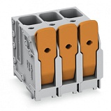 Клемма на печатную плату; рычаг; 16 мм²; Шаг контактов 10 мм; 4-пол.; Push-in CAGE CLAMP®; 16,00 mm²; серые