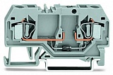 Компонентная клемма; 2-проводн.; с диодом 1N4007; анод слева; для DIN-рейки 35 x 15 и 35 x 7,5; 4 mm²; CAGE CLAMP®; 4,00 mm²; серые