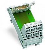 Интерфейсный модуль; Съемный соединитель согл. DIN 41651; 10-пол.; Трехуровневые клеммы PCB; в монтажном держателе; 2,50 mm²