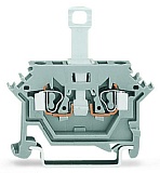 2-проводные клеммы с размыкателем; для DIN-рейки 35 x 15 и 35 x 7,5; 2,5 мм²; CAGE CLAMP®; 2,50 mm²; серые