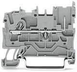 1-проводные / 1-контактные базовые клеммы; 2,5 мм²; для DIN-рейки 35 x 15 и 35 x 7,5; Push-in CAGE CLAMP®; 2,50 mm²; оранжевые