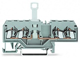 4-проводные клеммы с размыкателем; для DIN-рейки 35 x 15 и 35 x 7,5; 2,5 мм²; CAGE CLAMP®; 2,50 mm²; синие