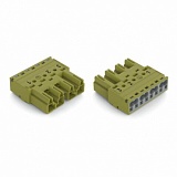 Штекер; 4-пол.; Код. B; 4,00 mm²; светло-зеленые