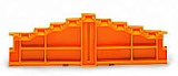 4-уровневая торцевая пластина; маркировка: d-c-b-a--a-b-c-d; толщиной 7,62 мм; оранжевые