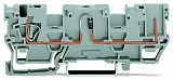1-пров./1-контактн. компон. несущая клемма; с 2 позициями для перемычки; с диодом 1N4007; анод справа; для DIN-рейки 35 x 15 и 35 x 7,5; 4 mm²; CAGE CLAMP®; 4,00 mm²; серые