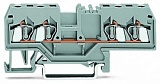 4-проводные проходные клеммы; 2,5 мм²; центральная маркировка; для DIN-рейки 35 x 15 и 35 x 7,5; CAGE CLAMP®; 2,50 mm²; серые