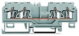 4-проводные клеммы с заземлением; 4 mm²; боковая и центральная маркировка; для DIN-рейки 35 x 15 и 35 x 7,5; CAGE CLAMP®; 4,00 mm²; зеленые-желто