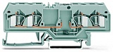 Компонентная клемма; 4-проводн.; с диодом 1N5408; анод справа; для DIN-рейки 35 x 15 и 35 x 7,5; 4 mm²; CAGE CLAMP®; 4,00 mm²; серые