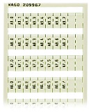 Маркировочная карта WSB; в картах; МАРКИРОВАНО; A0.0, A0.1, ..., A9.6, A9.7 (1 каждого); not stretchable; Вертикальная маркировка; с креплением на защелке; белые