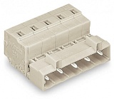 1-проводная вилка; CAGE CLAMP®; 2,5 мм²; Шаг контактов 7,5 мм; 2-пол.; Заземляющий контакт; 100% защита от неправильного подсоединения; Пластина разгрузки натяжения; 2,50 mm²; светло-серые