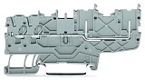 2-проводные / 2-контактные базовые клеммы; для DIN-рейки 35 x 15 и 35 x 7,5; Push-in CAGE CLAMP®; 1,00 mm²; синие