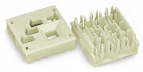 Опора для проводников, основание; 5-пол.; 2,50 mm²; белые
