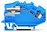 1-проводные клеммы с размыкателем нейтрали; 4 mm²; CAGE CLAMP®; 4,00 mm²; синие
