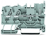 2-проводные / 1-контактные базовые клеммы; 2,5 мм²; для DIN-рейки 35 x 15 и 35 x 7,5; Push-in CAGE CLAMP®; 2,50 mm²; оранжевые