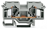 2-проводные проходные клеммы; 16 мм²; боковые маркировочные разъемы; для DIN-рейки 35 x 15 и 35 x 7,5; CAGE CLAMP®; 16,00 mm2; серые