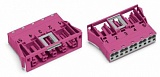 Защелкивающаяся розетка; 5-пол.; Код. B; 4,00 mm²; розовые