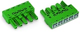 Разъем; 5-пол.; Код. Q; 4,00 mm²; зеленые