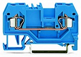 2-проводные проходные клеммы; 2,5 мм²; подходят для исполнений Ex i; центральная маркировка; для DIN-рейки 35 x 15 и 35 x 7,5; CAGE CLAMP®; 2,50 mm²; синие