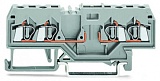 4-проводные базовые клеммы; для DIN-рейки 35 x 15 и 35 x 7,5; 2,5 мм²; CAGE CLAMP®; 2,50 mm²; серые