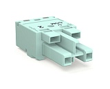 Разъем; 2-пол.; Код. B; 4,00 mm²; светло-бирюзовые