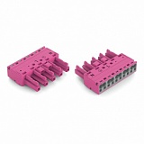 Разъем; 5-пол.; Код. B; 4,00 mm²; розовые