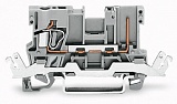 1-проводные / 1-контактные базовые клеммы; с контактом для экрана; для DIN-рейки 35 x 15 и 35 x 7,5; 4 mm²; CAGE CLAMP®; 4,00 mm²; серые