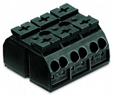 4-проводная клеммная колодка с монтажными штифтами; 3-пол.; без заземляющего контакта; 4 mm²; 4,00 mm²; черные