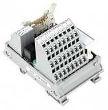 Интерфейсный модуль для проводного монтажа системы; Съемный соединитель согл. DIN 41651; Вилка; 10-пол.; 8-канальный дискретный вход или выход; 3-проводное подключение; в монтажном держателе