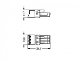 Разъем; 3-пол.; Код. B; 1,50 mm²; розовые