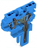 Центральный модуль для 2-проводной розетки; CAGE CLAMP®; 4 mm²; Шаг контактов 5 мм; 1-пол.; 4,00 mm²; синие