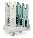 Розетка; с прямым заземляющим контактом; 4-пол.; 1,00 mm²; белые