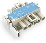 Т-образный соединитель Linect®; 5-пол.; Код. I; 1 вход; 2 вывода; синие